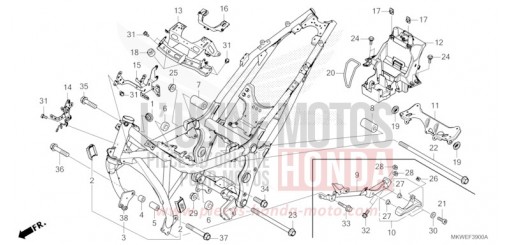 FRAME BODY NC750XAS de 2025